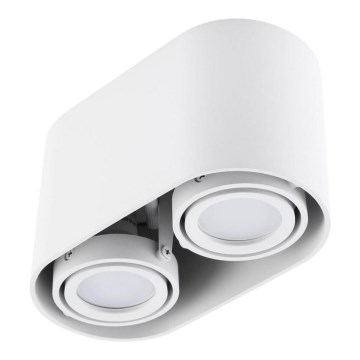 Точечный светильник SIROK 2xGU10/30W/230V белый