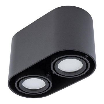 Точечный светильник SIROK 2xGU10/30W/230V черный