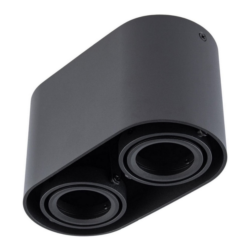 Точечный светильник SIROK 2xGU10/30W/230V черный