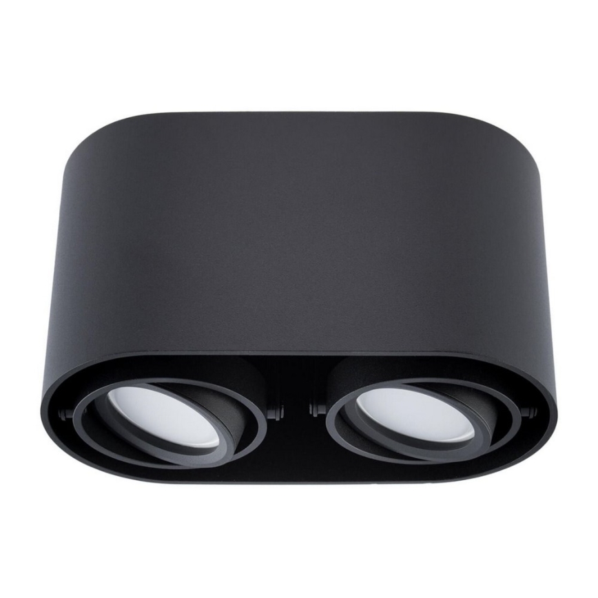 Точечный светильник SIROK 2xGU10/30W/230V черный