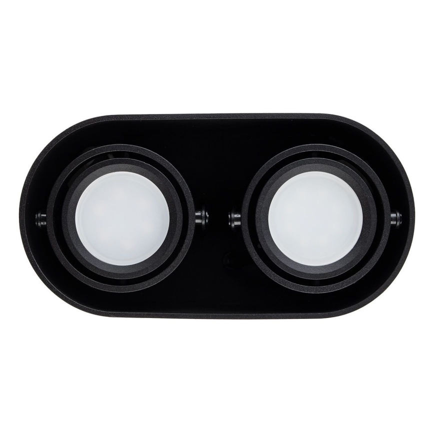 Точечный светильник SIROK 2xGU10/30W/230V черный