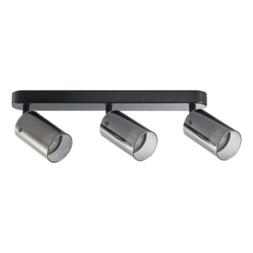 Точечный светильник SMOKY 3xGU10/10W/230V черный