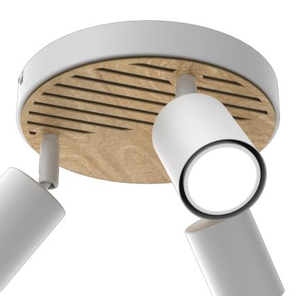 Точечный светильник TERRA 3xGU10/8W/230V белый/дуб