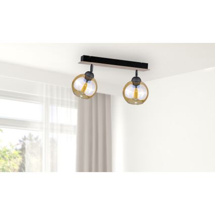 Точечный светильник THEA WOOD 2xE27/60W/230V