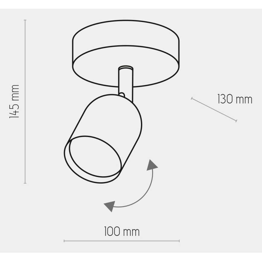 Точечный светильник TOP 1xGU10/10W/230V золотой/черный