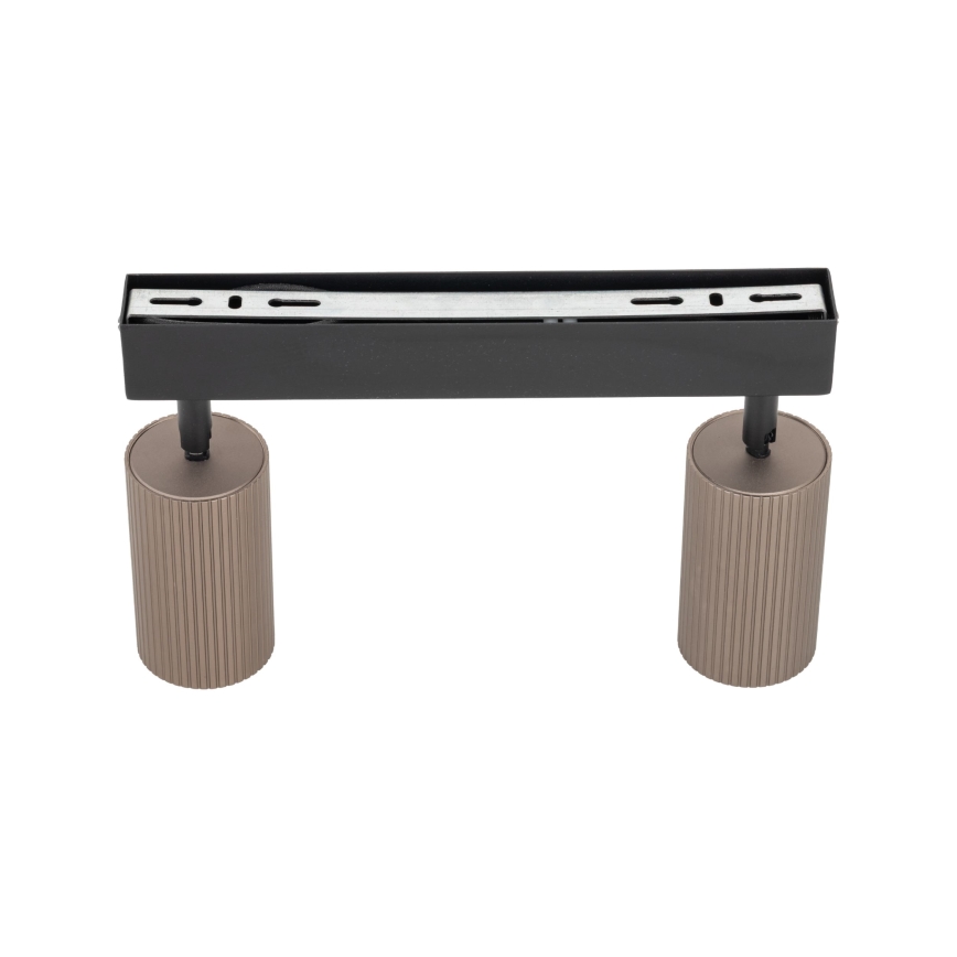 Точечный светильник TUNE 2xGU10/10W/230V чёрный/коричневый