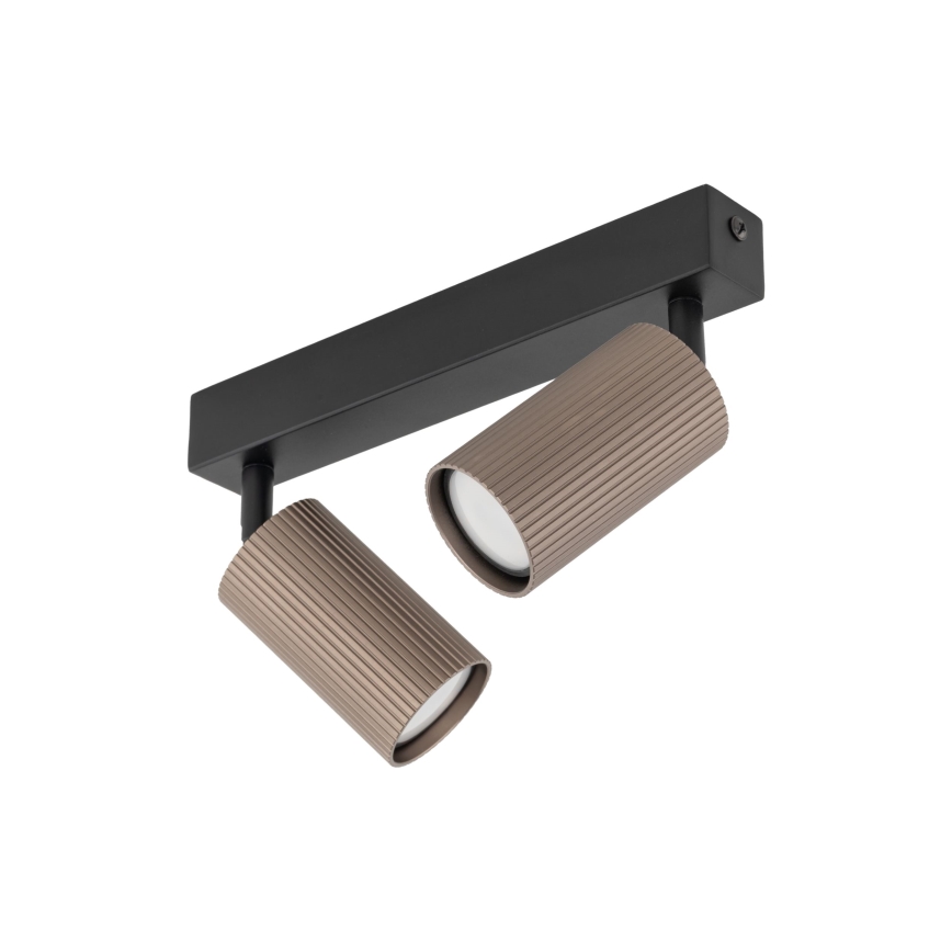 Точечный светильник TUNE 2xGU10/10W/230V чёрный/коричневый