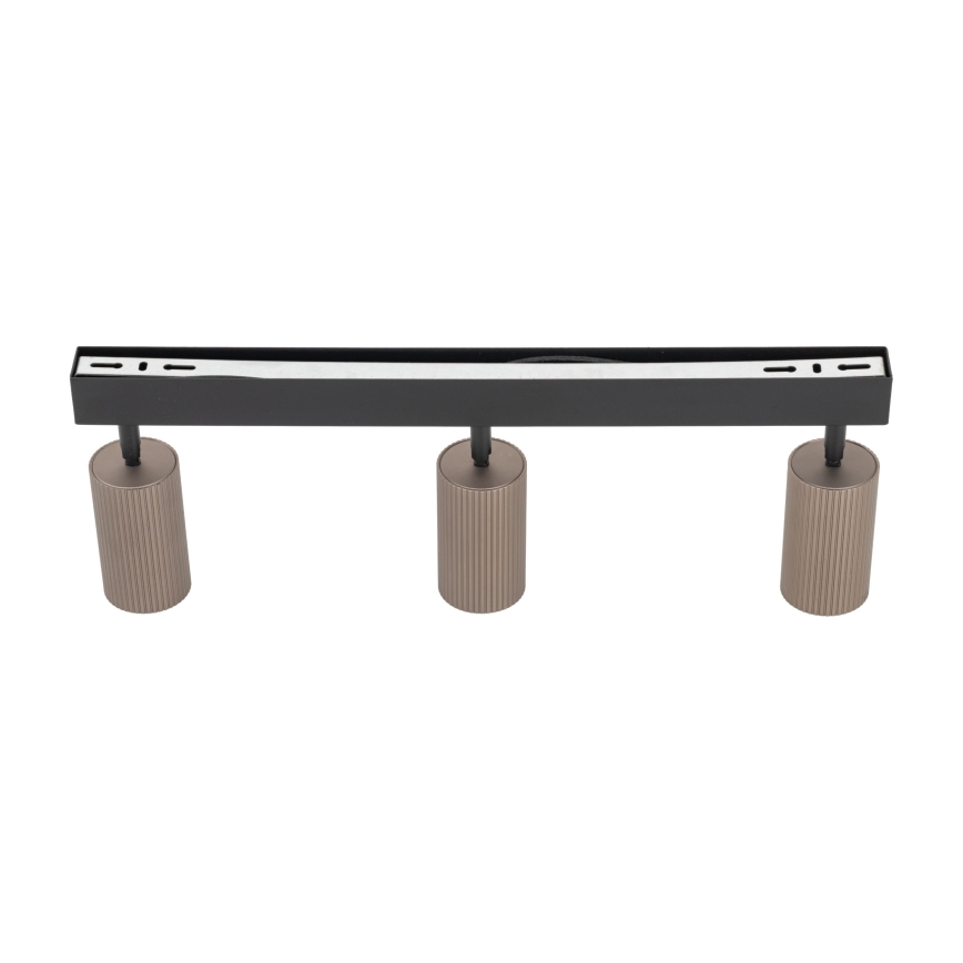 Точечный светильник TUNE 3xGU10/10W/230V черный/коричневый