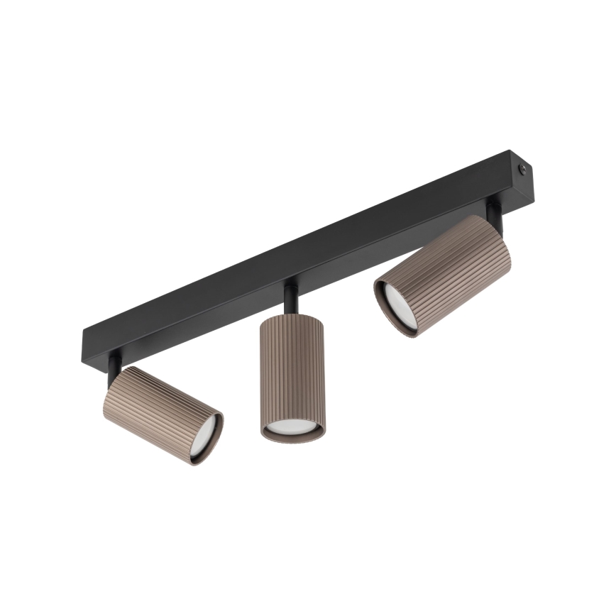 Точечный светильник TUNE 3xGU10/10W/230V черный/коричневый