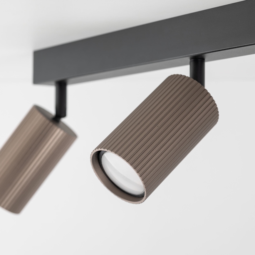 Точечный светильник TUNE 3xGU10/10W/230V черный/коричневый