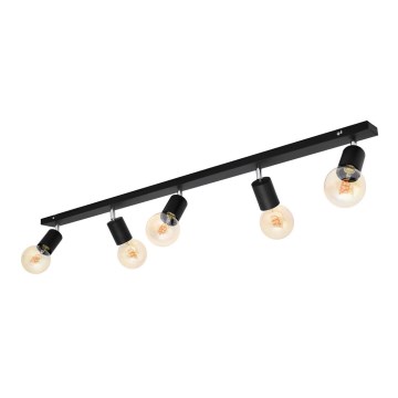 Точечный светильник TUNE 5xE27/20W/230V черный