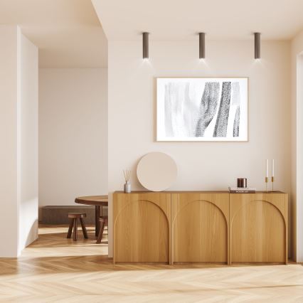 Точечный светильник TUNE L 1xGU10/10Вт/230В 24 см коричневый