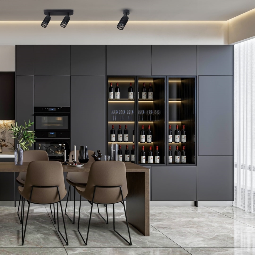 Точечный светильник VERTICAL 1xGU10/8W/230V черный