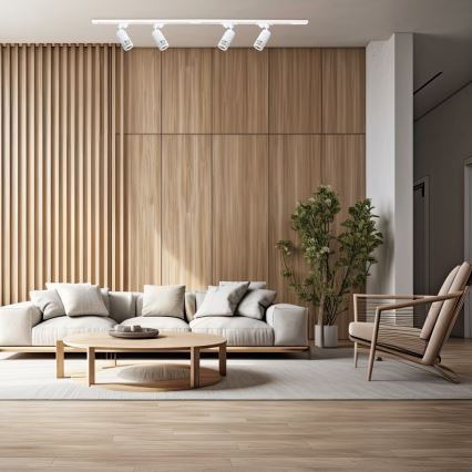 Точечный светильник VERTICAL для трековой системы 1xGU10/8W/230V белый