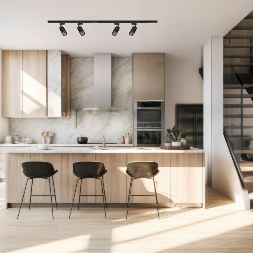 Точечный светильник VERTICAL для трековой системы 1xGU10/8W/230V черный