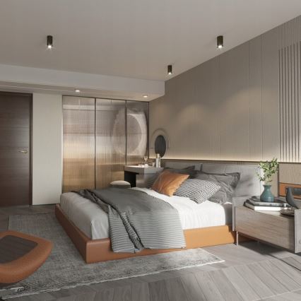 Точечный светильник VIVO 1xGX53/10W/230V 10 см черный