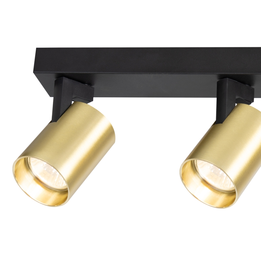 Точечный светильник VOLF 3xGU10/10W/230V золотистый/черный