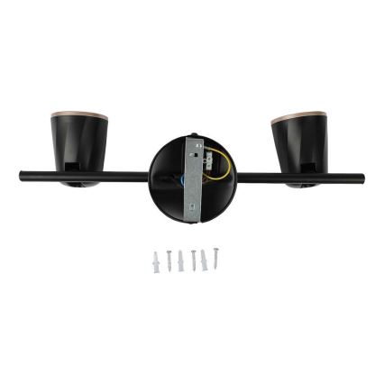 Точковий LED світильник 2xLED/5W/230V 3000K чорний