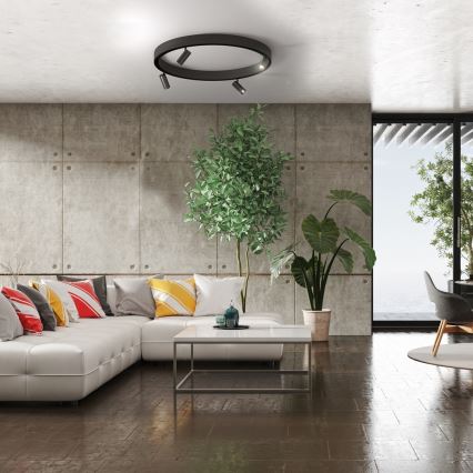 Точковий LED світильник для трекової системи MAGNETIC TRACK LED/7W/48V 3000K чорний