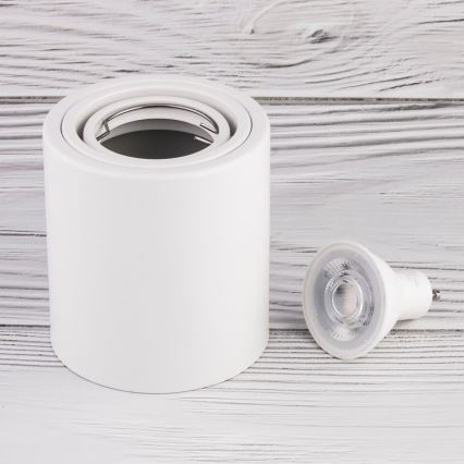 Точковий LED світильник TUBA 1xGU10/5W/230V 2700K білий