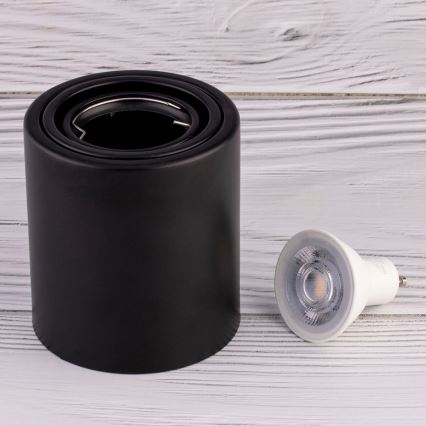 Точковий LED світильник TUBA 1xGU10/5W/230V 2700K чорний