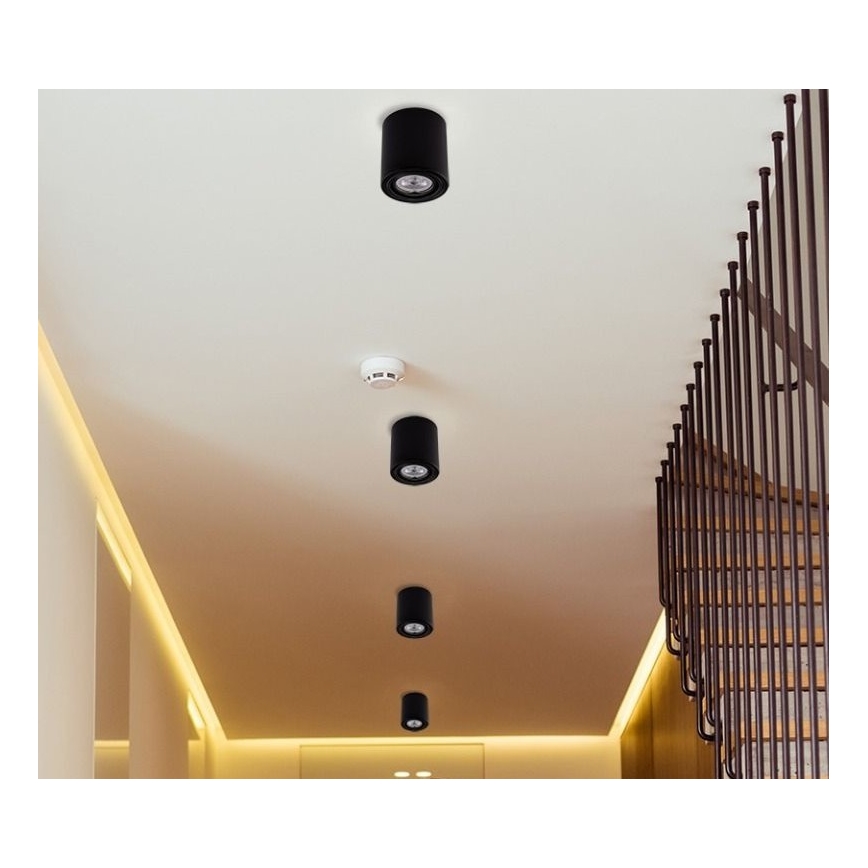 Точковий LED світильник TUBA 1xGU10/5W/230V 4000K чорний