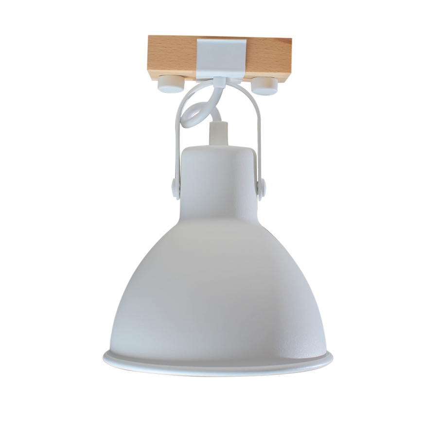 Точковий світильник 1xE27/40W/230V бук/білий