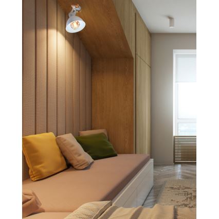 Точковий світильник 1xE27/40W/230V бук/білий