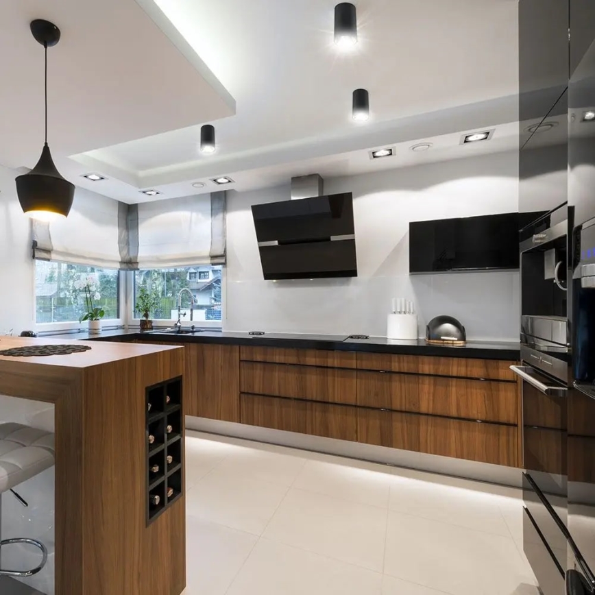 Точковий світильник 1xGU10/35W/230V чорний/сріблястий