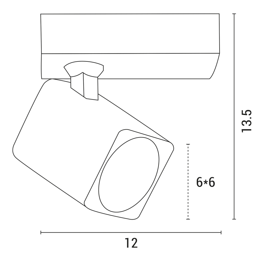 Точковий світильник 1xGU10/7W/230V білий