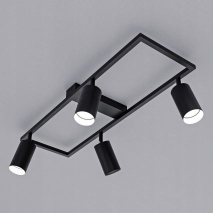 Точковий світильник 4xGU10/30W/230V чорний