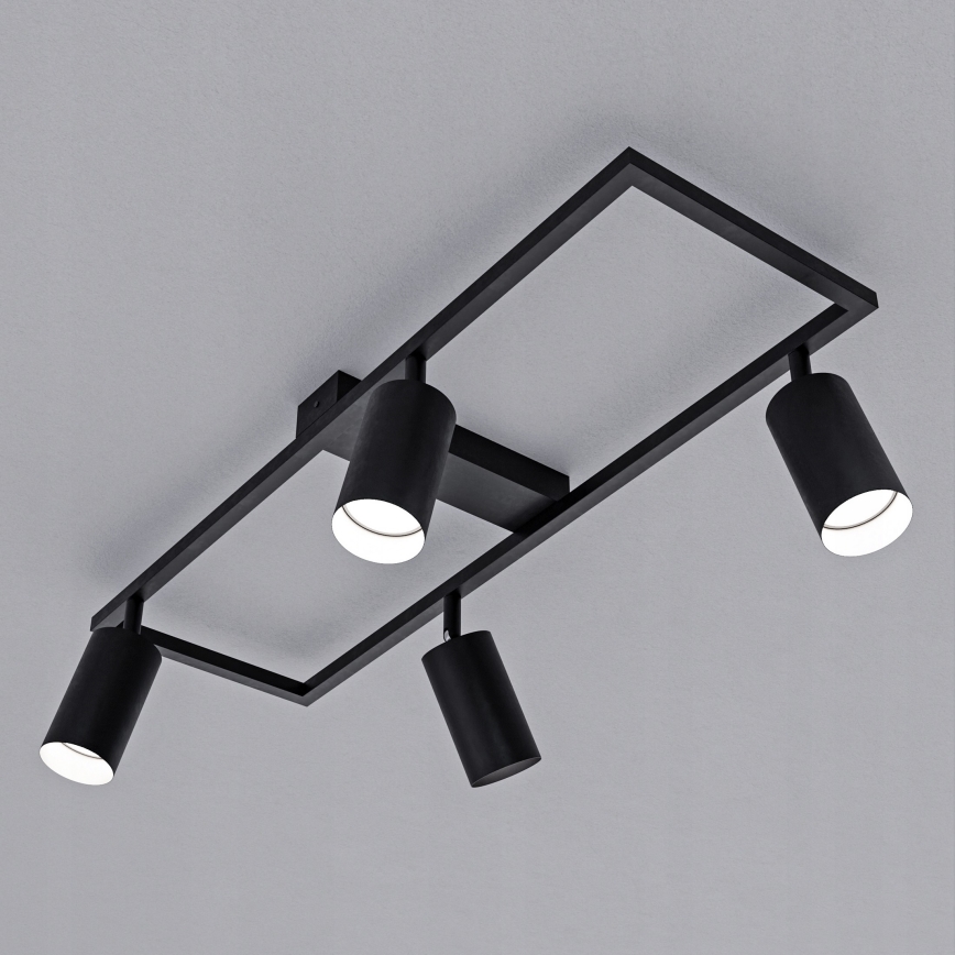 Точковий світильник 4xGU10/30W/230V чорний