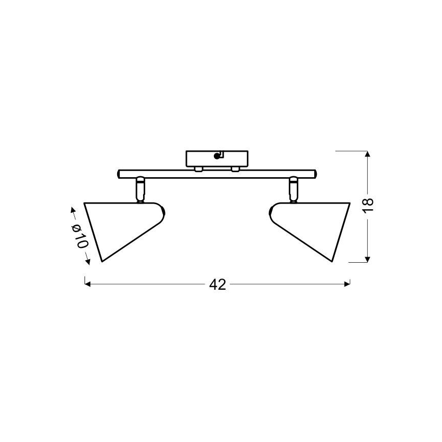 Точковий світильник AMOR 2xE14/40W/230V жовтий