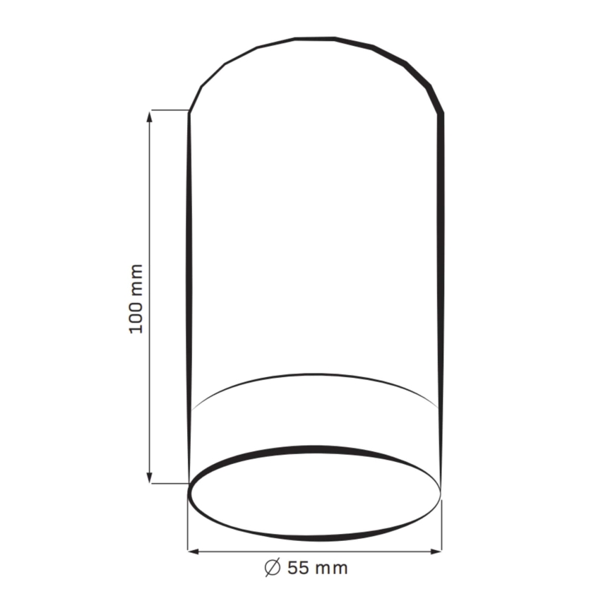 Точковий світильник ARRAS 1xGU10/10W/230V чорний