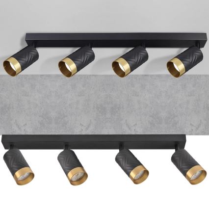 Точковий світильник ARRAS 4xGU10/10W/230V чорний