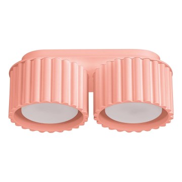 Точковий світильник AURA 2xGX53/10W/230V рожевий