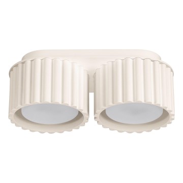 Точковий світильник AURA 2xGX53/10W/230V кремовий