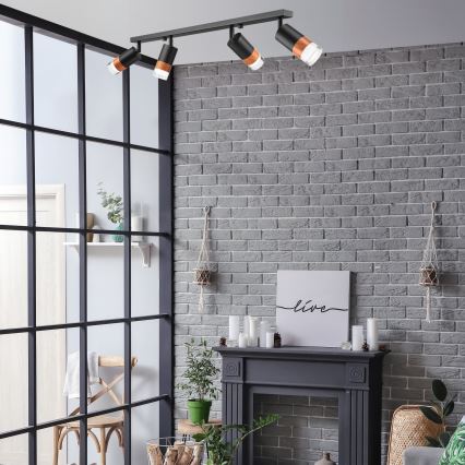 Точковий світильник AURORA 4xGU10/10W/230V 81 см