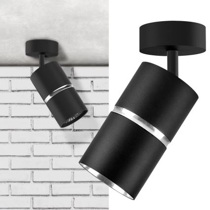 Точковий світильник BAMBOO 1xGU10/10W/230V чорний