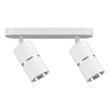 Точковий світильник BAMBOO 2xGU10/10W/230V білий