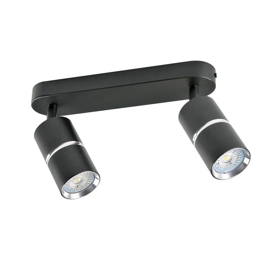 Точковий світильник BAMBOO 2xGU10/10W/230V чорний