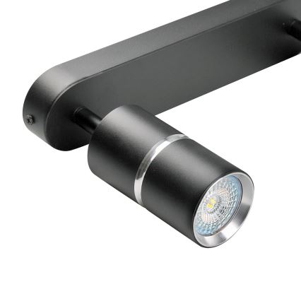 Точковий світильник BAMBOO 2xGU10/10W/230V чорний