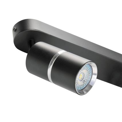 Точковий світильник BAMBOO 2xGU10/10W/230V чорний