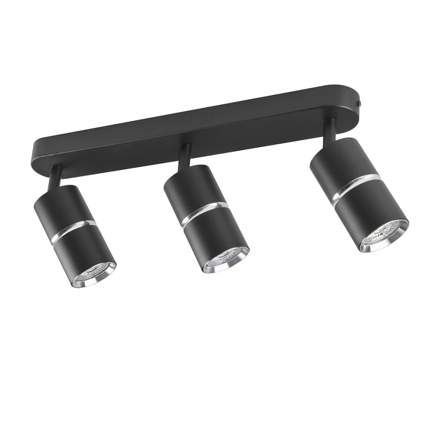 Точковий світильник BAMBOO 3xGU10/10W/230V чорний