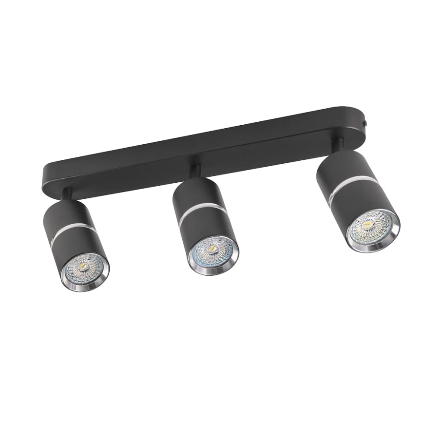 Точковий світильник BAMBOO 3xGU10/10W/230V чорний