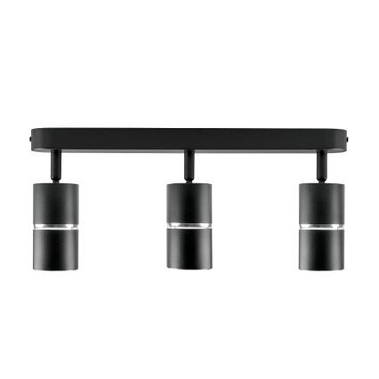 Точковий світильник BAMBOO 3xGU10/10W/230V чорний