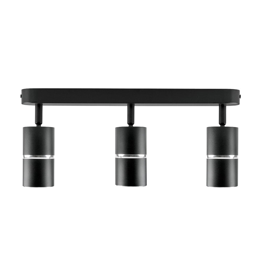 Точковий світильник BAMBOO 3xGU10/10W/230V чорний