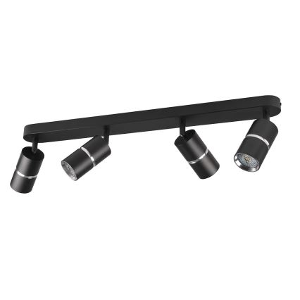 Точковий світильник BAMBOO 4xGU10/10W/230V чорний