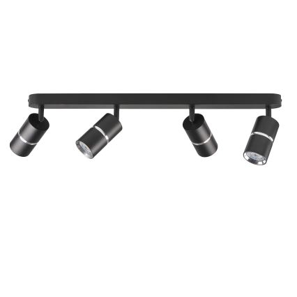 Точковий світильник BAMBOO 4xGU10/10W/230V чорний