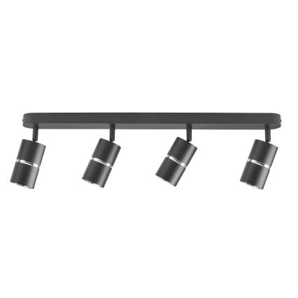 Точковий світильник BAMBOO 4xGU10/10W/230V чорний